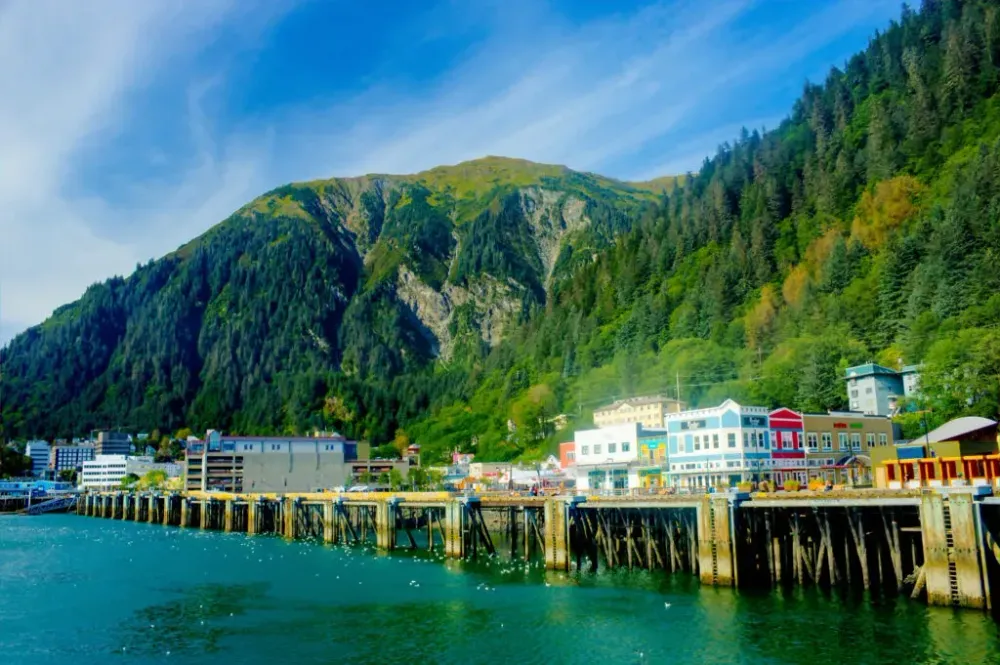 Coastline of Juneau, Alaska, a romantic getaway